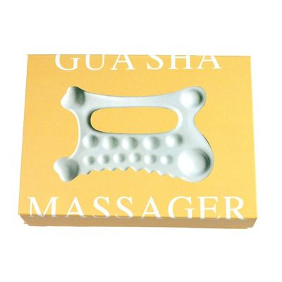Logotipo personalizado disponibled 2024 Herramienta de masaje de cerámica Gua Sha de mano para el cuerpo Cuidado personal de la piel Spa Estiramiento facial belleza