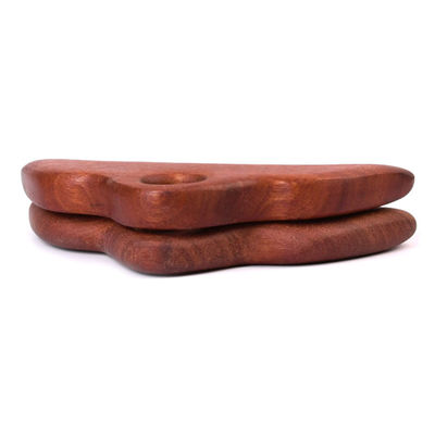 11.7 * 5.8cm Cuidado del cuero cabelludo de madera Peinado de masaje Cuerpo Acupuntura Presión de la herramienta de masaje Meridiano Dredging Gua Sha Cepillo de masaje