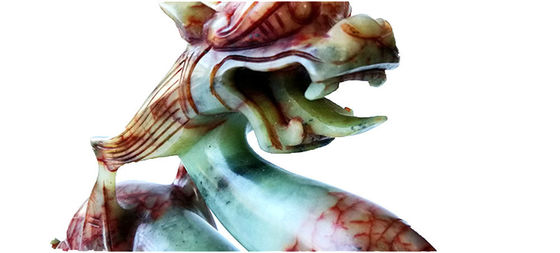 Escultura de animales de dragón de jade Pixiu Estatua verde tallada hecha a mano para la forma personalizada Regalo para el hogar Decoración de oficina de festivales