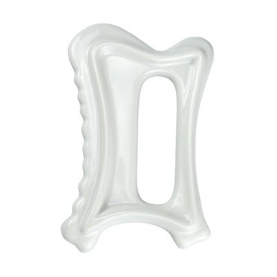 Logotipo personalizado disponibled 2024 Herramienta de masaje de cerámica Gua Sha de mano para el cuerpo Cuidado personal de la piel Spa Estiramiento facial belleza