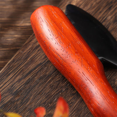 Herramienta Gua Sha de Piedra Biana Electrotérmica de 15 * 5,7 cm para Masaje Meridiano y Terapia de Moxibustión