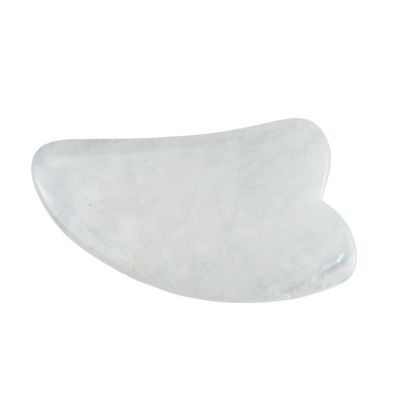 2024 Cuerno forma de cuarzo claro Gua Sha Scraping masaje tabla El equipo de masaje corporal para la salud debe tener bienestar