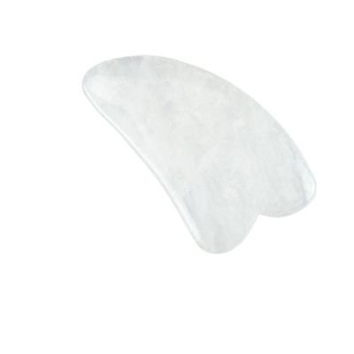 2024 Cuerno forma de cuarzo claro Gua Sha Scraping masaje tabla El equipo de masaje corporal para la salud debe tener bienestar