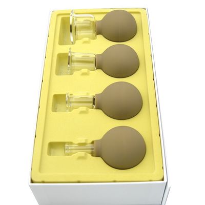 96mm de altura chino tradicional de vidrio con ventosas masaje terapia de vacío equipo de ventosas conjunto Kit para la espalda hombro pierna cuerpo