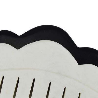 Logotipo personalizado disponibled y 2024 chino natural de jade blanco Gua Sha raspado peine Guasha piedra cabeza de spa masajista raspado