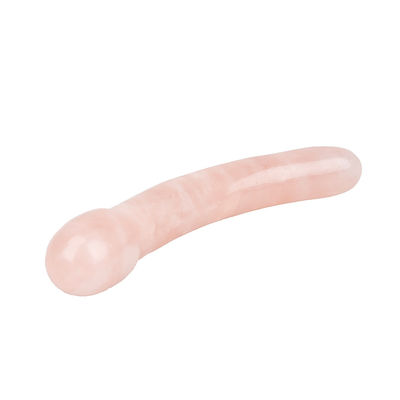 Relajante masaje corporal de cuarzo rosa Yoni Stick hecha a mano para relajación natural del cuerpo y función musical