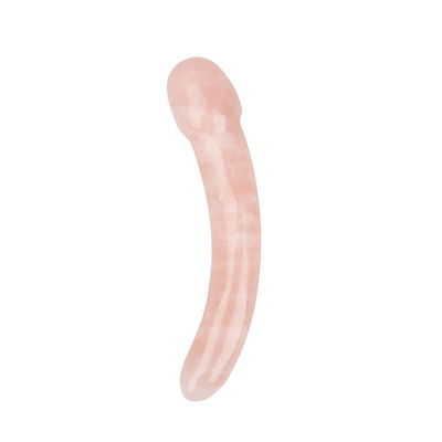 Relajante masaje corporal de cuarzo rosa Yoni Stick hecha a mano para relajación natural del cuerpo y función musical