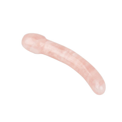 Relajante masaje corporal de cuarzo rosa Yoni Stick hecha a mano para relajación natural del cuerpo y función musical