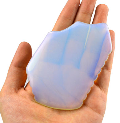 Opálita Cuidado de la piel Guasha producto de raspado 2024 Opal piedra Gua Sha tablero para el cuidado de la salud de la cara y la herramienta de masaje facial
