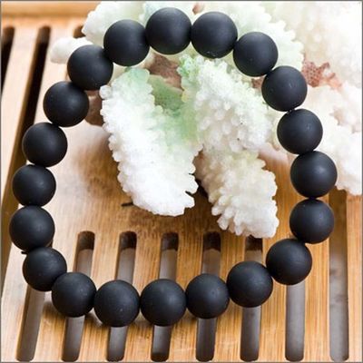 Estilo Feng Shui Verdadero SI-bin Bian-Piedra con cuentas sueltas Brazalete para tema de desecho de piedra