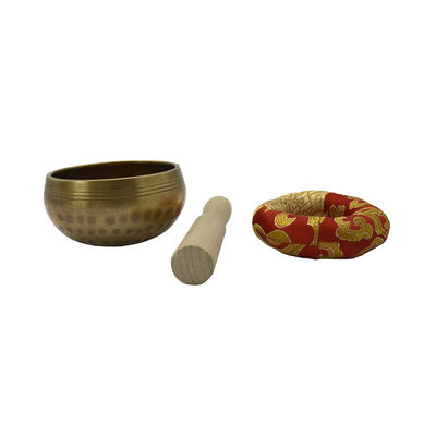 Cuenco de canto de latón natural Nepal para meditación y yoga Sonido nepalese auténtico