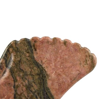 Masajista manual Pedra de jaspe de rodonita natural Gua Sha Tabla de raspado Guasha Belleza facial Herramienta de masaje corporal Cuidado de la piel Relajación
