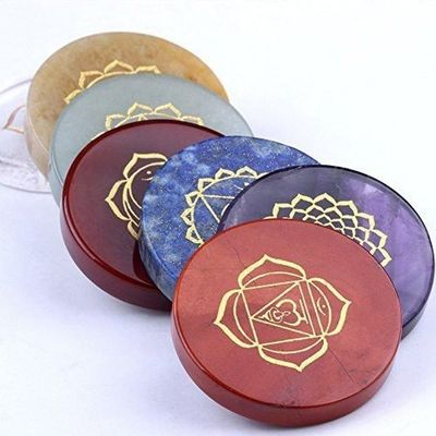 Piedra energética de colores para decoración del hogar Feng Shui Siete chakras Piedras de ágata de cristal en estilo natural