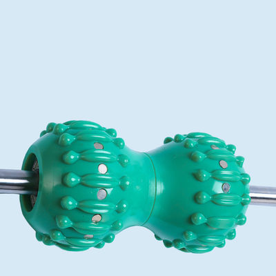 PVC fuerte de doble bola magnética de espalda masajista cuerpo del meridiano de masaje de rodillo manual Acupuntura palillo ventaja de servicio profesional