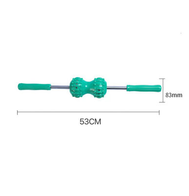 PVC fuerte de doble bola magnética de espalda masajista cuerpo del meridiano de masaje de rodillo manual Acupuntura palillo ventaja de servicio profesional