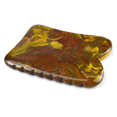 Masajeador corporal de Mookaite amarillo para Gua Sha Piedra de eliminación de la terapia facial Herramienta de masaje dentro de su presupuesto