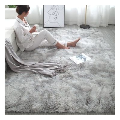 Alfombra de piso de fibra de poliéster de estilo moderno para sala de estar elegante y cómoda