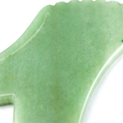 Masaje corporal para el cuidado de la piel Aventurine verde natural Jade Gua Sha Logotipo personalizado Guasha Facial Beauty Tool para reducir las arrugas