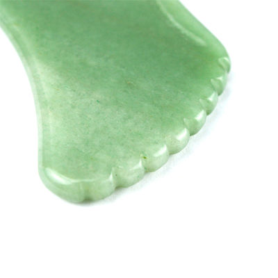 Masaje corporal para el cuidado de la piel Aventurine verde natural Jade Gua Sha Logotipo personalizado Guasha Facial Beauty Tool para reducir las arrugas