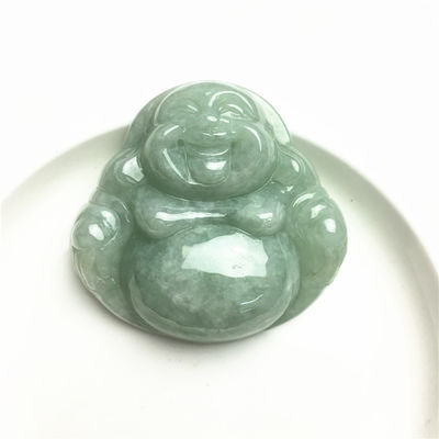 Decoración Jade Buda tallado colgante para collar Risa Buda en línea