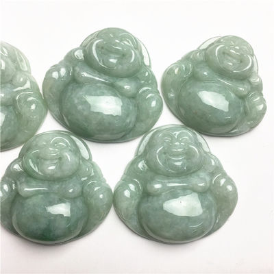 Decoración Jade Buda tallado colgante para collar Risa Buda en línea