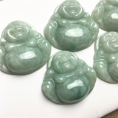 Decoración Jade Buda tallado colgante para collar Risa Buda en línea