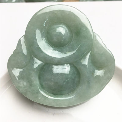 Decoración Jade Buda tallado colgante para collar Risa Buda en línea