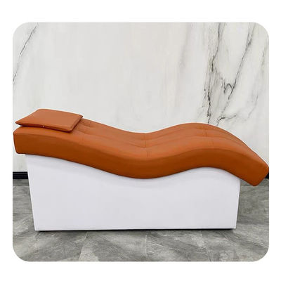 Material personalizable y de cuero Cama de lavado de cabello sencilla para salón de belleza Masaje Spa Cuidado de la salud Fisioterapia OEM / ODM