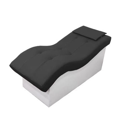 Material personalizable y de cuero Cama de lavado de cabello sencilla para salón de belleza Masaje Spa Cuidado de la salud Fisioterapia OEM / ODM