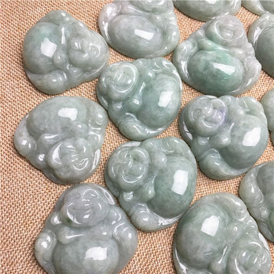 Art colección de alta clase Jade Buda tallado Jadeita Buda colgante para el tema del collar