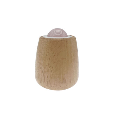 Bola de masaje de Jade personalizable Manija de madera Roller de Jade para masaje corporal y cuello / Facial Gua Sha herramienta de alivio del estrés