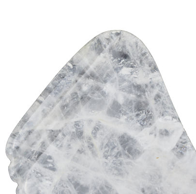 Tabla de raspado de Gua Sha de cuarzo claro para masaje facial cuello cuerpo completo masaje de la piel Función de masaje muscular