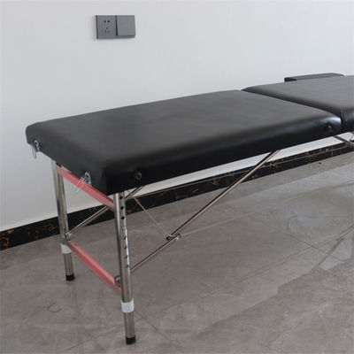 Cama de masaje plegable portátil de cuero PU para belleza y salud corporal en salón