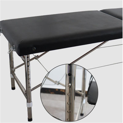 Cama de masaje plegable portátil de cuero PU para belleza y salud corporal en salón