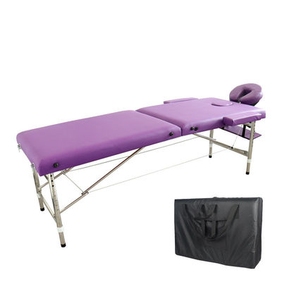 Cama de masaje plegable portátil de cuero PU para belleza y salud corporal en salón
