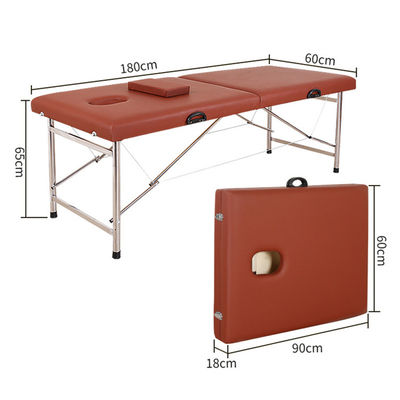 Mesa de masaje de salón de belleza spa cama plegable portátil con diseño simple multifuncional y bolsa de almacenamiento incluida