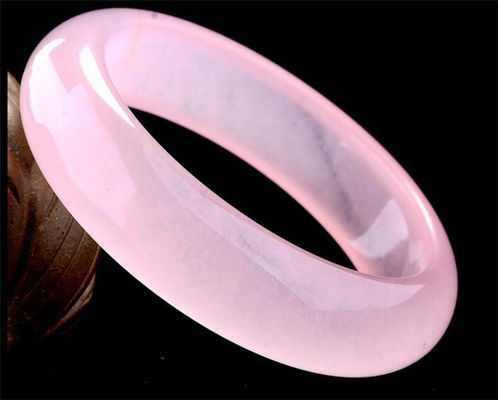 Arte Colección Brazalete de hibisco rosa Brazalete de jade violeta natural Brazalete de jade de grado A Joyería Brazalete de jade Mujeres