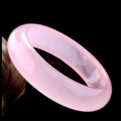 Arte Colección Brazalete de hibisco rosa Brazalete de jade violeta natural Brazalete de jade de grado A Joyería Brazalete de jade Mujeres