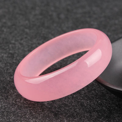 Arte Colección Brazalete de hibisco rosa Brazalete de jade violeta natural Brazalete de jade de grado A Joyería Brazalete de jade Mujeres