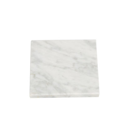 Características regionales Marmol natural redondo cuadrado hexágono Blanco Copa esterilla de café y té Bajas de agua para bebidas esterillas almohadillas cocina en casa