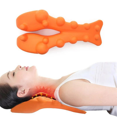Apoyo corporal almohada de masaje cervical portátil con masajeador de acupresión y estiramiento de espalda de algodón de memoria