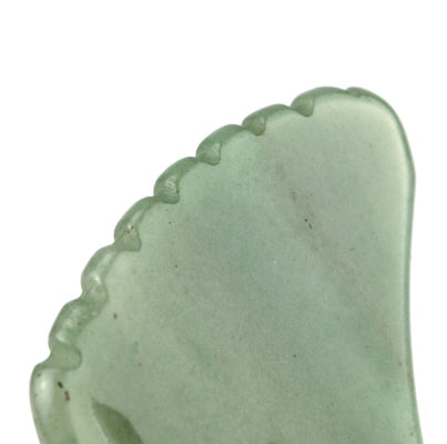 Aventurina verde Guasha Gua Sha Modalidad de herramienta facial No abkgs-038 para un drenaje linfático eficaz y cuidado de la piel