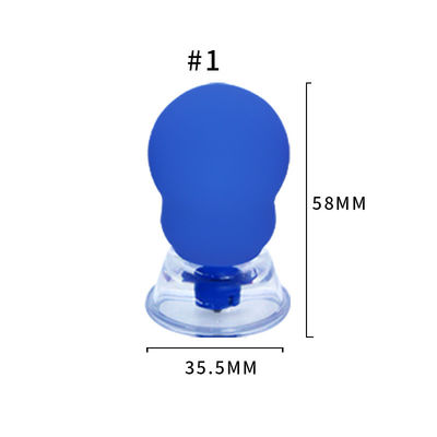 Blue/Pink Silicone Magnetic Vacuum Cupping Set Vacuum Hijama Cupping Therapy Set Conjunto de Cupping de Presión Negativa 20 piezas