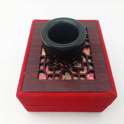 Anillo de jade de nefrita natural personalizado para hombres técnica pulida