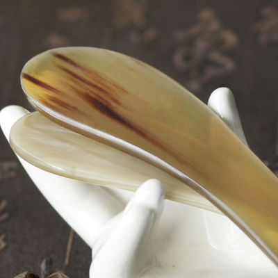 Yak Cuerno Gua Sha Tabla Bull Cuerno Masajista de Cuerpo Roller de Cuidado de la Piel para el área de masaje de cuerpo completo