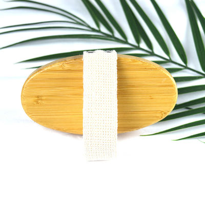 Manilla de madera natural Corazón de jabalí Peinilla exfoliante de bambú Baño de ducha Cepillos de baño Cepillos para secar el cuerpo Cepillos para limpieza profunda