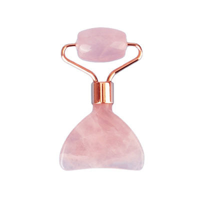 Mini Rose Quartz Jade Roller Eye Skin Care Gua Sha Board Dispositivo de belleza facial multifuncional dentro de los 90 caracteres