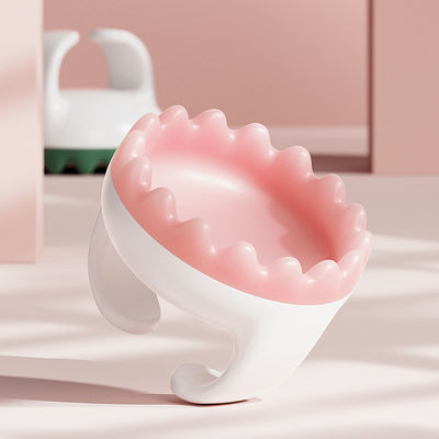 Logotipo personalizado DisponiblePlástico de masaje abdominal Meridiano Cepillo de mano Cuerpo Gua Sha Taza de masaje de relajación de la fascia