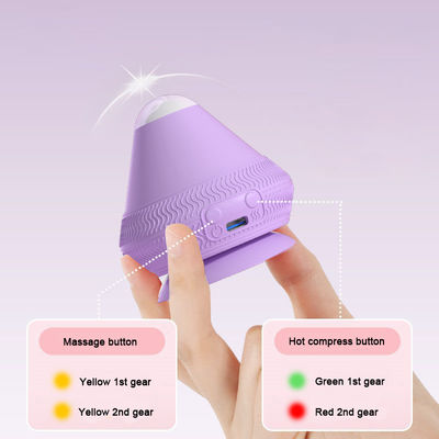 Temperatura ajustable Fascia bola de masaje de adsorción eléctrica herramienta de masaje de silicona para el cuerpo masajeador de compresión caliente