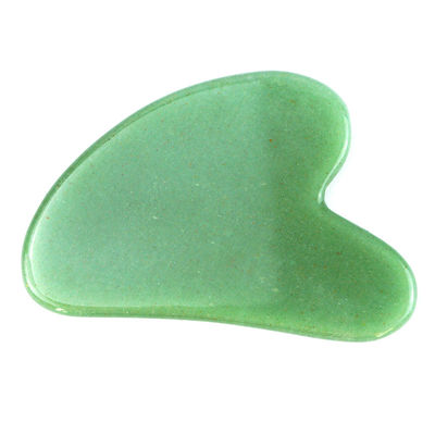 75*50mm Rosa Cuarzo Jade Piedra Bian Escultura Corazón Gua Sha Facial Escultura Herramienta para Cuello Volte hombro Masaje Antienvejecimiento